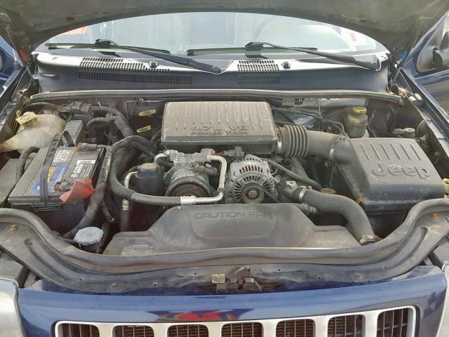 1J4GW48N94C239470 - 2004 JEEP GRAND CHER BLUE photo 7