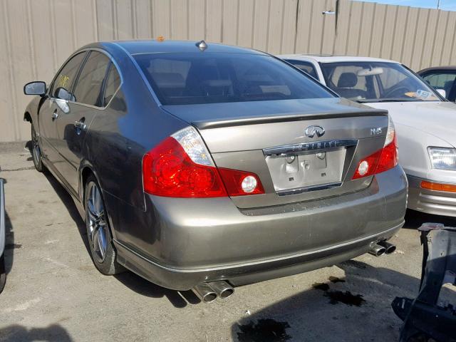 JNKBY01E37M401331 - 2007 INFINITI M45 BASE GOLD photo 3