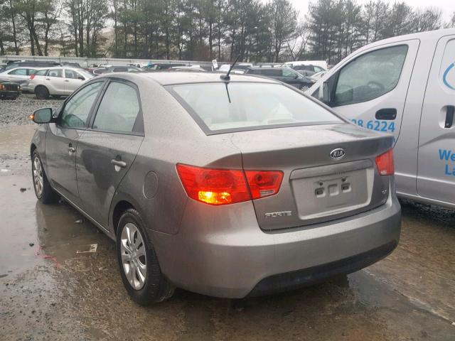 KNAFU4A21B5434078 - 2011 KIA FORTE EX GRAY photo 3