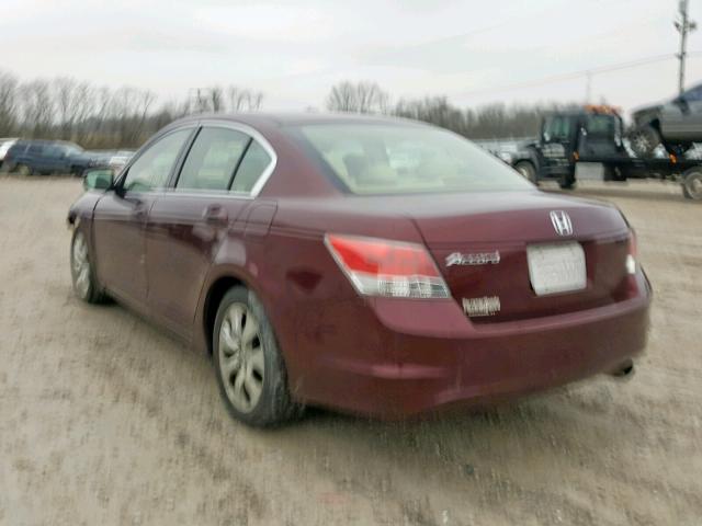 JHMCP26738C048612 - 2008 HONDA ACCORD EX 勃艮第红 照片 3