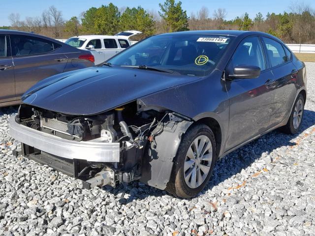 1C3CDFBB5ED771304 - 2014 DODGE DART SXT CHARCOAL photo 2