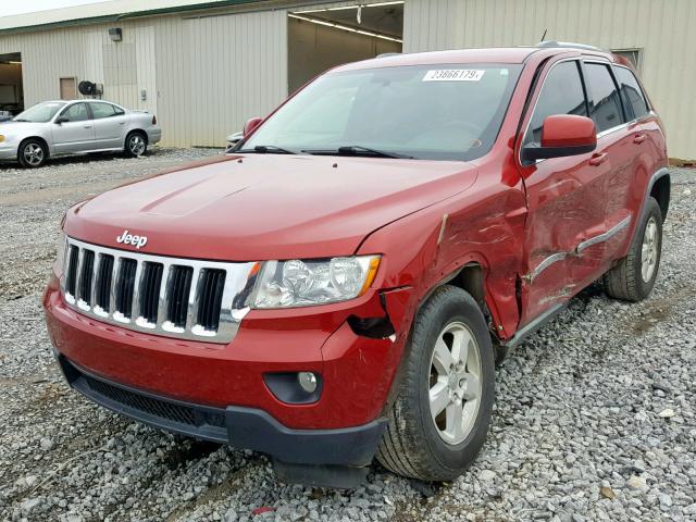 1J4RS4GG5BC564167 - 2011 JEEP GRAND CHER RED photo 2