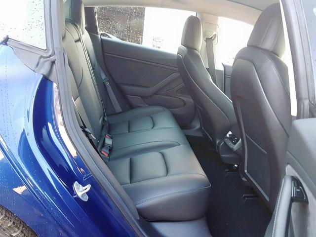 5YJ3E1EA6JF108924 - 2018 TESLA MODEL 3 Көк фото 6