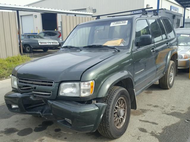 JACDJ58X127J05698 - 2002 ISUZU TROOPER S GREEN photo 2