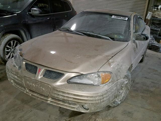 1G2NE52F72C265932 - 2002 PONTIAC GRAND AM S GOLD photo 2