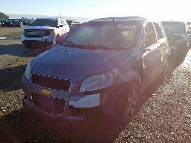 KL1TD6DE8AB131684 - 2010 CHEVROLET AVEO LS CHARCOAL photo 2