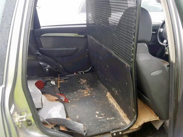 KL1TD6DE8AB131684 - 2010 CHEVROLET AVEO LS CHARCOAL photo 6