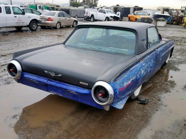 3Y83Z136835 - 1963 FORD T BIRD BLUE photo 4