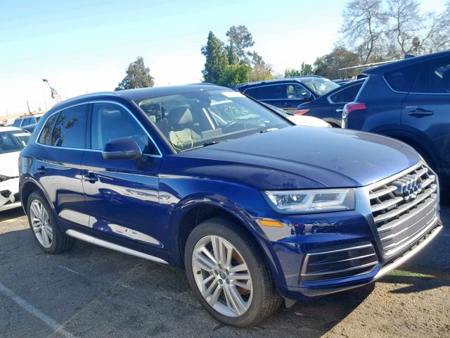 WA1CNAFY1J2047037 - 2018 AUDI Q5 PRESTIG BLUE photo 1