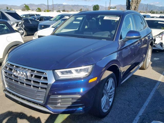 WA1CNAFY1J2047037 - 2018 AUDI Q5 PRESTIG BLUE photo 2