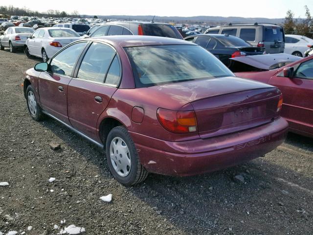 1G8ZH52812Z111858 - 2002 SATURN SL1 MAROON photo 3