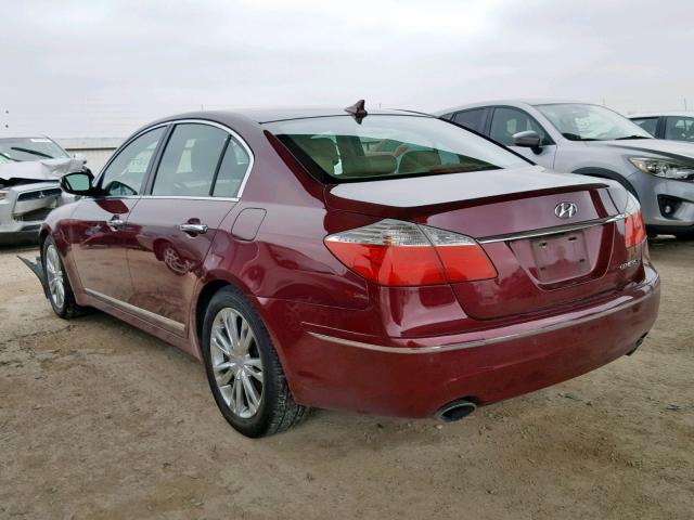 KMHGC4DF7BU115083 - 2011 HYUNDAI GENESIS 4. RED photo 3