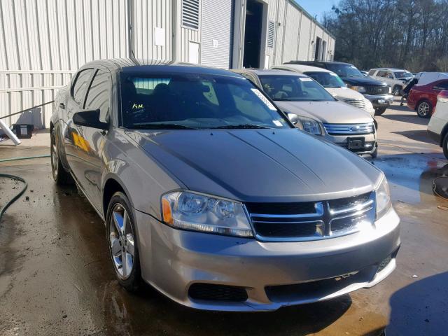 1C3CDZAB9CN148889 - 2012 DODGE AVENGER SE GRAY photo 1