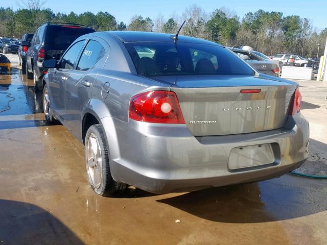 1C3CDZAB9CN148889 - 2012 DODGE AVENGER SE GRAY photo 3