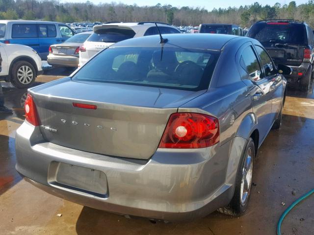 1C3CDZAB9CN148889 - 2012 DODGE AVENGER SE GRAY photo 4