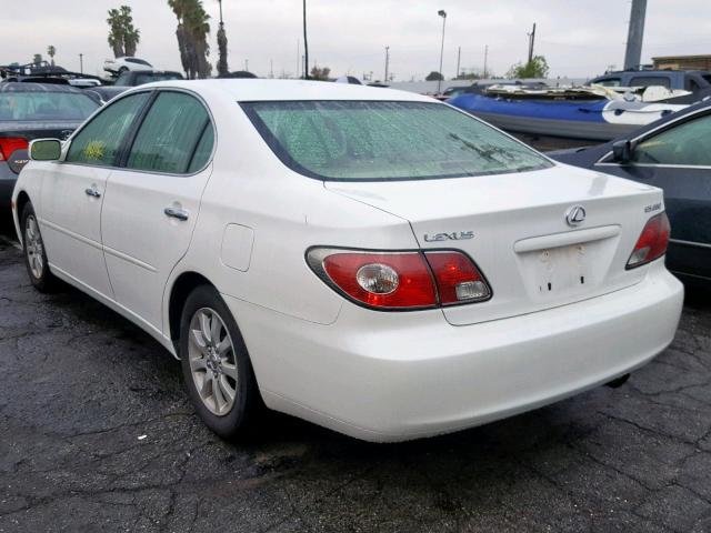 JTHBA30G345018178 - 2004 LEXUS ES 330 WHITE photo 3