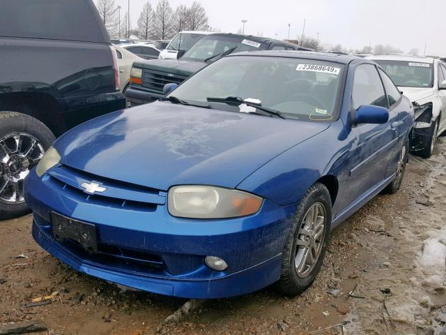 1G1JH12F937378312 - 2003 CHEVROLET CAVALIER L BLUE photo 2