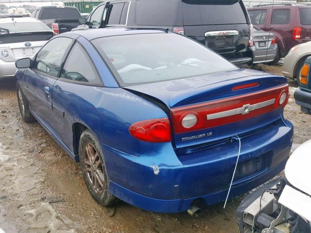 1G1JH12F937378312 - 2003 CHEVROLET CAVALIER L BLUE photo 3