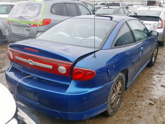 1G1JH12F937378312 - 2003 CHEVROLET CAVALIER L BLUE photo 4