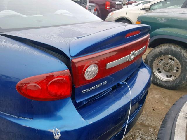 1G1JH12F937378312 - 2003 CHEVROLET CAVALIER L BLUE photo 9