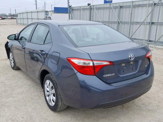 5YFBURHE5GP547721 - 2016 TOYOTA COROLLA L 蓝色 照片 3
