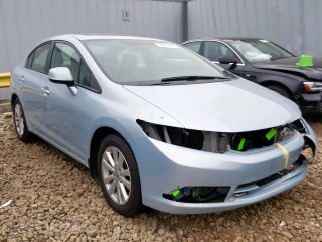 19XFB2F99CE040661 - 2012 HONDA CIVIC EXL BLUE photo 1