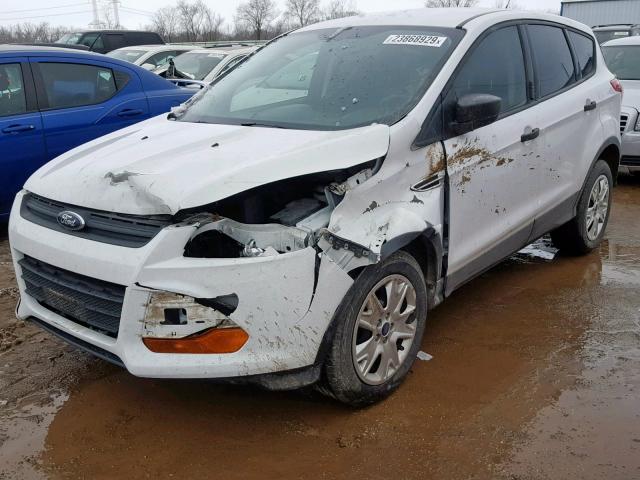 1FMCU0F7XDUA20823 - 2013 FORD ESCAPE S WHITE photo 2