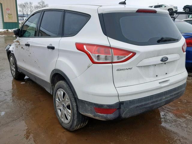 1FMCU0F7XDUA20823 - 2013 FORD ESCAPE S WHITE photo 3