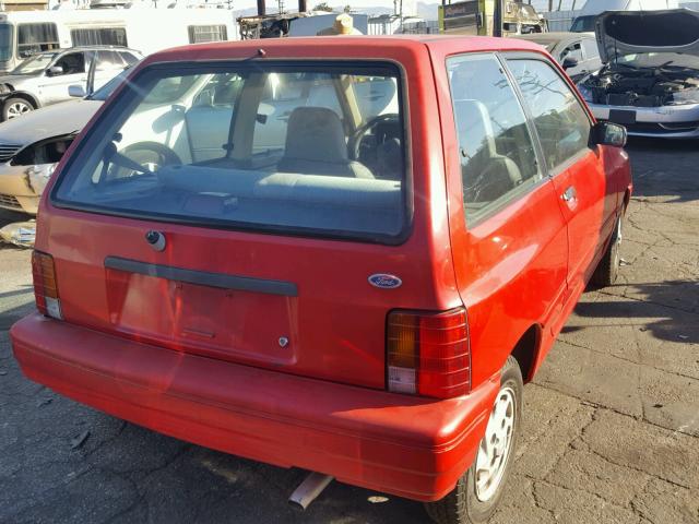 KNJPT06H1N6115064 - 1992 FORD FESTIVA GL RED photo 4