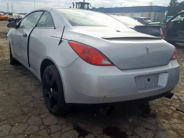 1G2ZK361594203799 - 2009 PONTIAC G6 GT SILVER photo 3