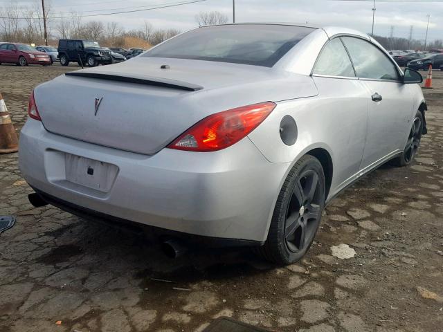 1G2ZK361594203799 - 2009 PONTIAC G6 GT SILVER photo 4