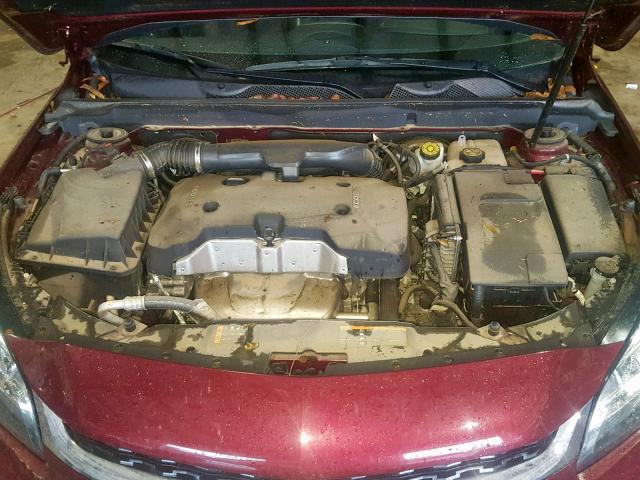 1G11C5SL5FF292372 - 2015 CHEVROLET MALIBU 1LT ბურგუნდია ფოტო 7