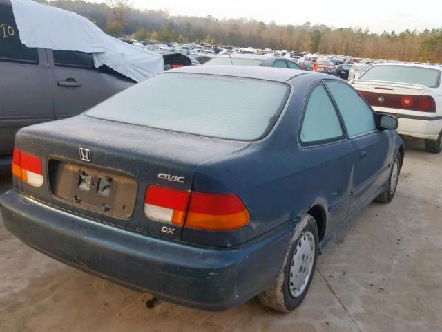 1HGEJ6122VL120959 - 1997 HONDA CIVIC DX GREEN photo 4