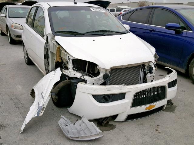 KL1TD6DE6AB116729 - 2010 CHEVROLET AVEO LS WHITE photo 1