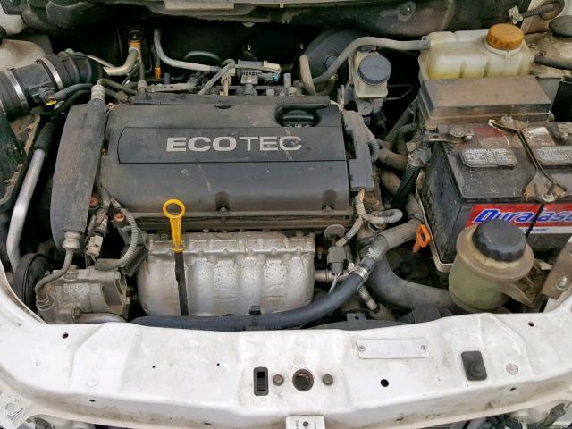 KL1TD6DE6AB116729 - 2010 CHEVROLET AVEO LS WHITE photo 7