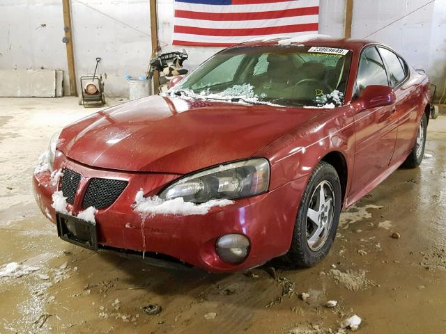 2G2WP522841348838 - 2004 PONTIAC GRAND PRIX MAROON photo 2