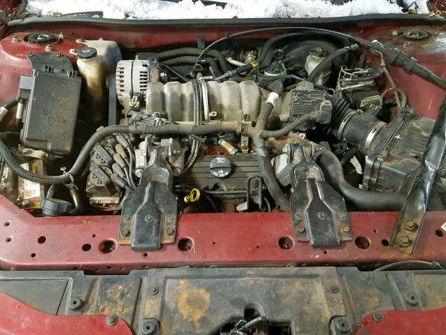 2G2WP522841348838 - 2004 PONTIAC GRAND PRIX MAROON photo 7