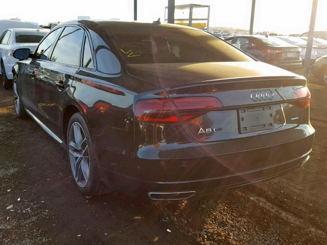 WAU44AFD0HN011114 - 2017 AUDI A8 L QUATT BLACK photo 3