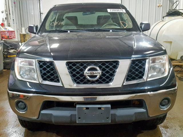 1N6AD07W37C436978 - 2007 NISSAN FRONTIER C BLACK photo 9