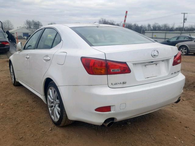 JTHCK262475008674 - 2007 LEXUS IS 250 WHITE photo 3