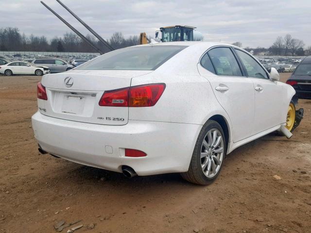 JTHCK262475008674 - 2007 LEXUS IS 250 WHITE photo 4