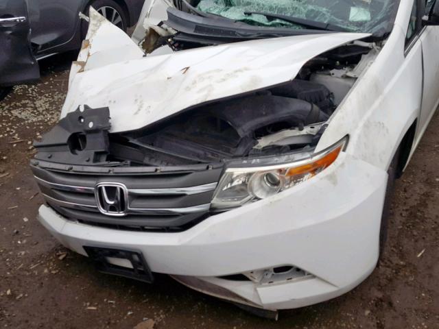 5FNRL5H66DB072316 - 2013 HONDA ODYSSEY EX WHITE photo 7