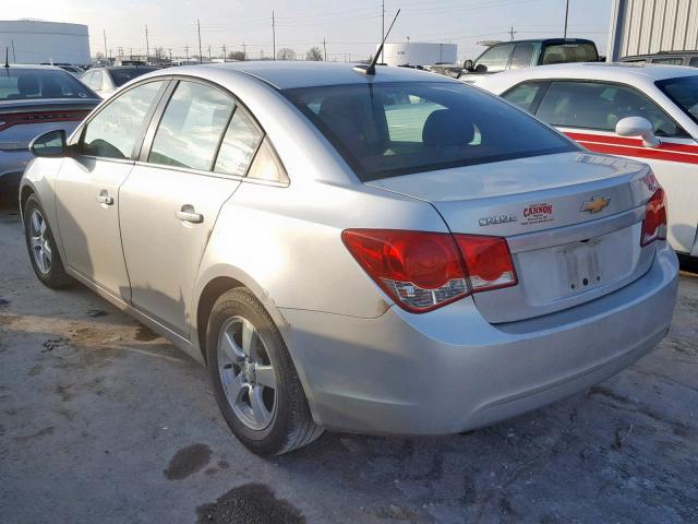 1G1PC5SBXD7260073 - 2013 CHEVROLET CRUZE LT SILVER photo 3