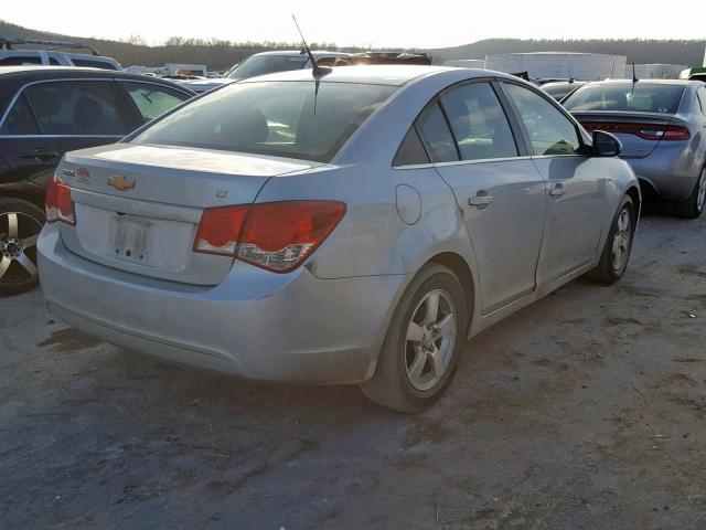 1G1PC5SBXD7260073 - 2013 CHEVROLET CRUZE LT SILVER photo 4