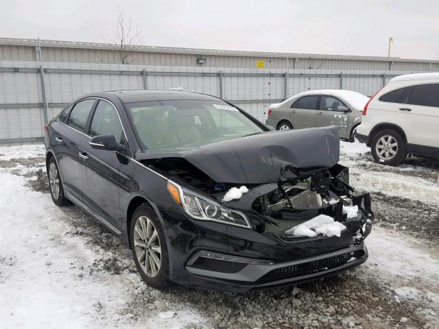 5NPE34AF0HH459177 - 2017 HYUNDAI SONATA SPO BLACK photo 1