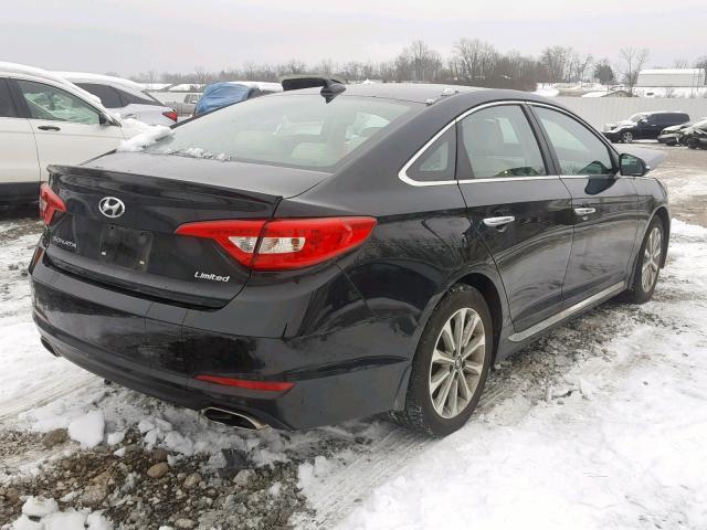 5NPE34AF0HH459177 - 2017 HYUNDAI SONATA SPO BLACK photo 4