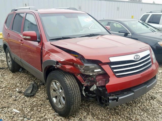 KNDJJ741395039243 - 2009 KIA BORREGO LX RED photo 1