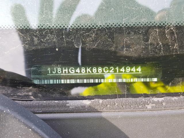 1J8HG48K88C214944 - 2008 JEEP COMMANDER BLUE photo 10