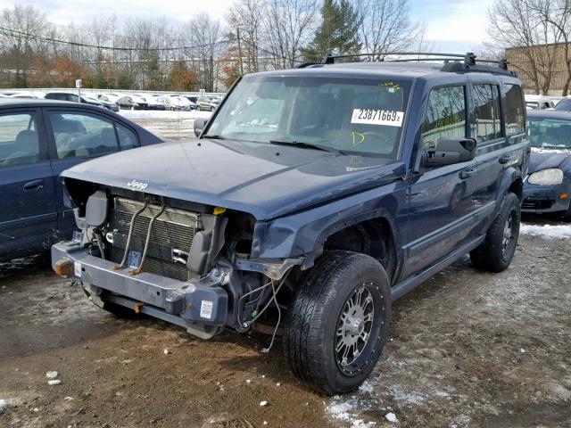 1J8HG48K88C214944 - 2008 JEEP COMMANDER BLUE photo 2