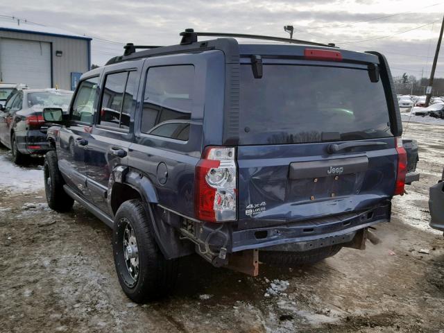 1J8HG48K88C214944 - 2008 JEEP COMMANDER BLUE photo 3